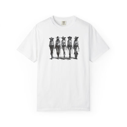 Bad Girls Vintage Cowgirl Graphic Unisex T-Shirt Top