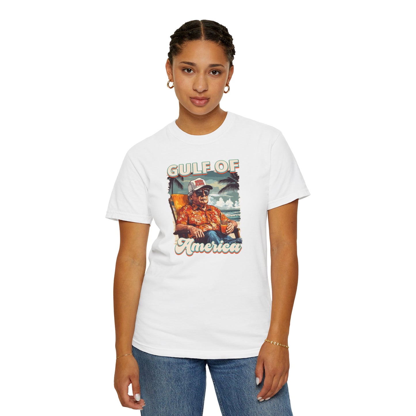 Donald Trump Vintage Gulf of America T-Shirt - Relaxed Fit Unisex Tee Gulf Of America Patriotic Tee, Gulf of America Shirt Est 2025